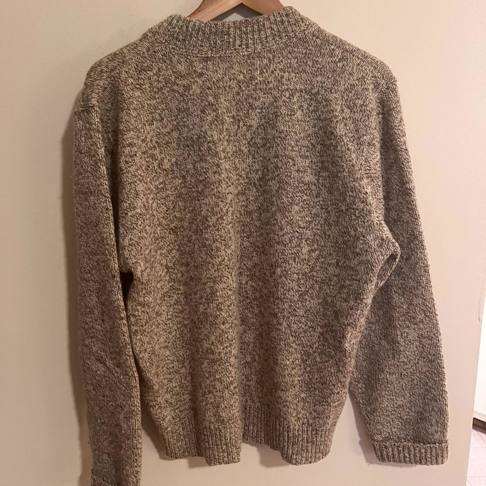 Wool Two Button Oatmeal Sweater - image 3